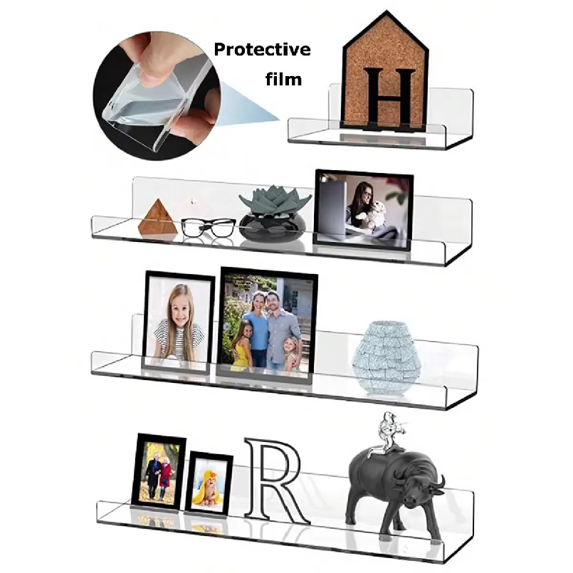 Clear Acrylic Book Stand Holder - 2pc Clear Acrylic Storage Rack Wall