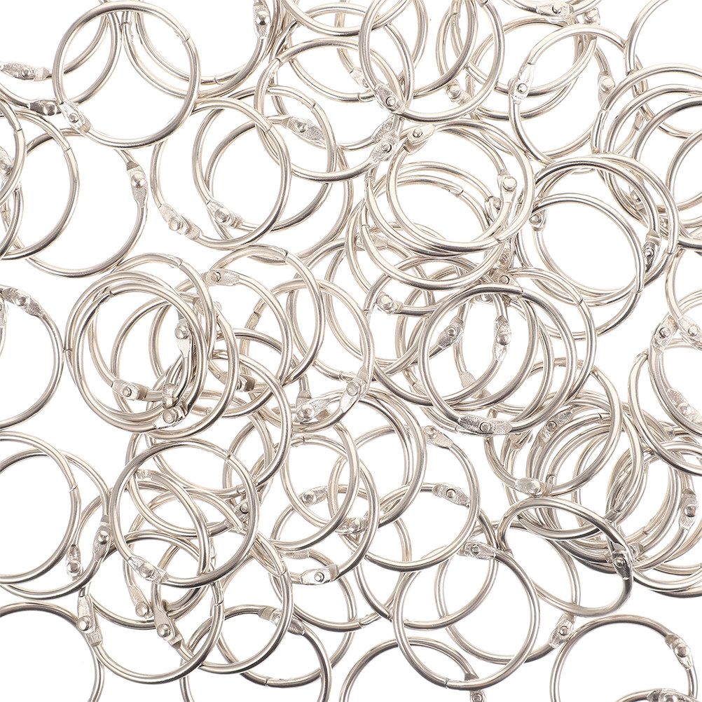 Stationery Books - 60Pcs Exquisite Binder Rings Reusable Metal
