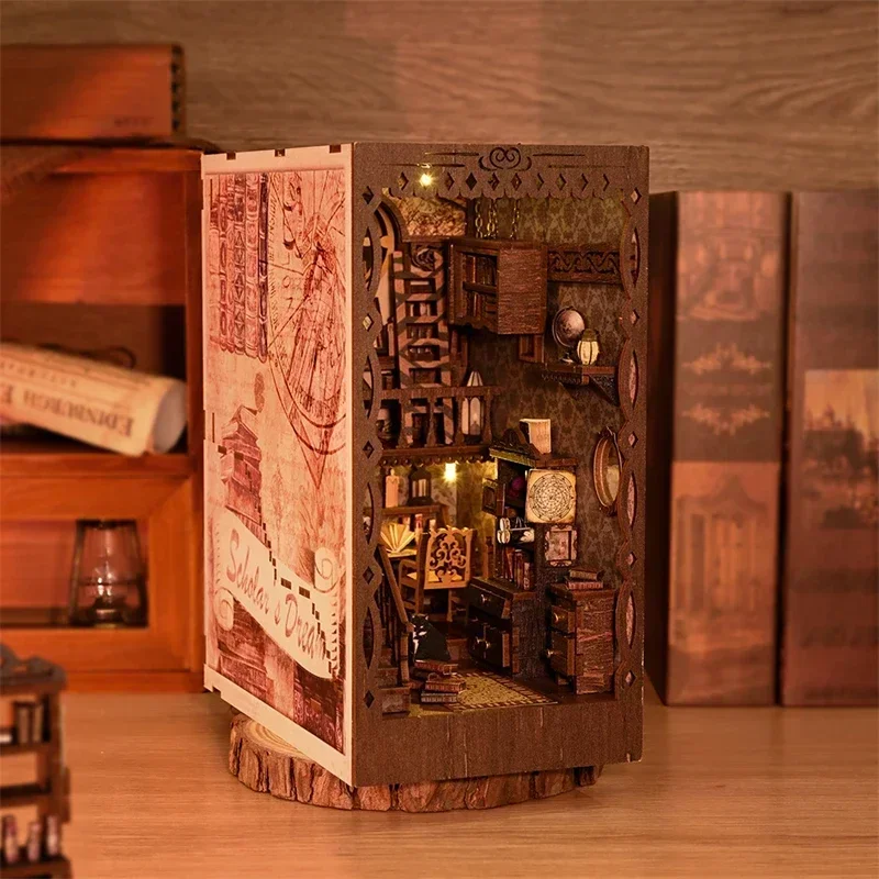 Diy Wooden Book Nook Kit Shelf Insert - NEW DIY Wooden Book Nook Shelf