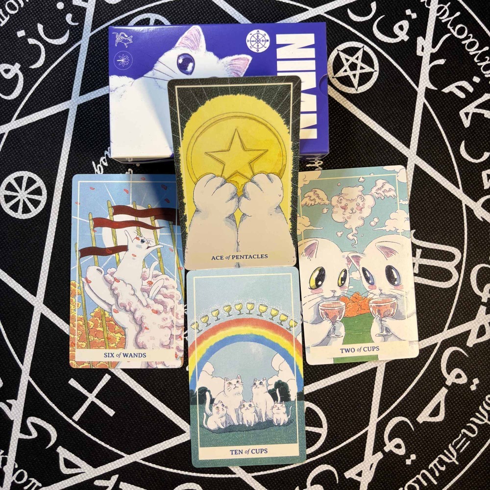 Whimsical Watercolor Feline Ka - Tarot Deck With Guidebook recension och pris