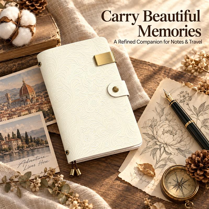 Top Grain Leather A6 Printed T - Vintage Leather Journal Notebook recension och pris