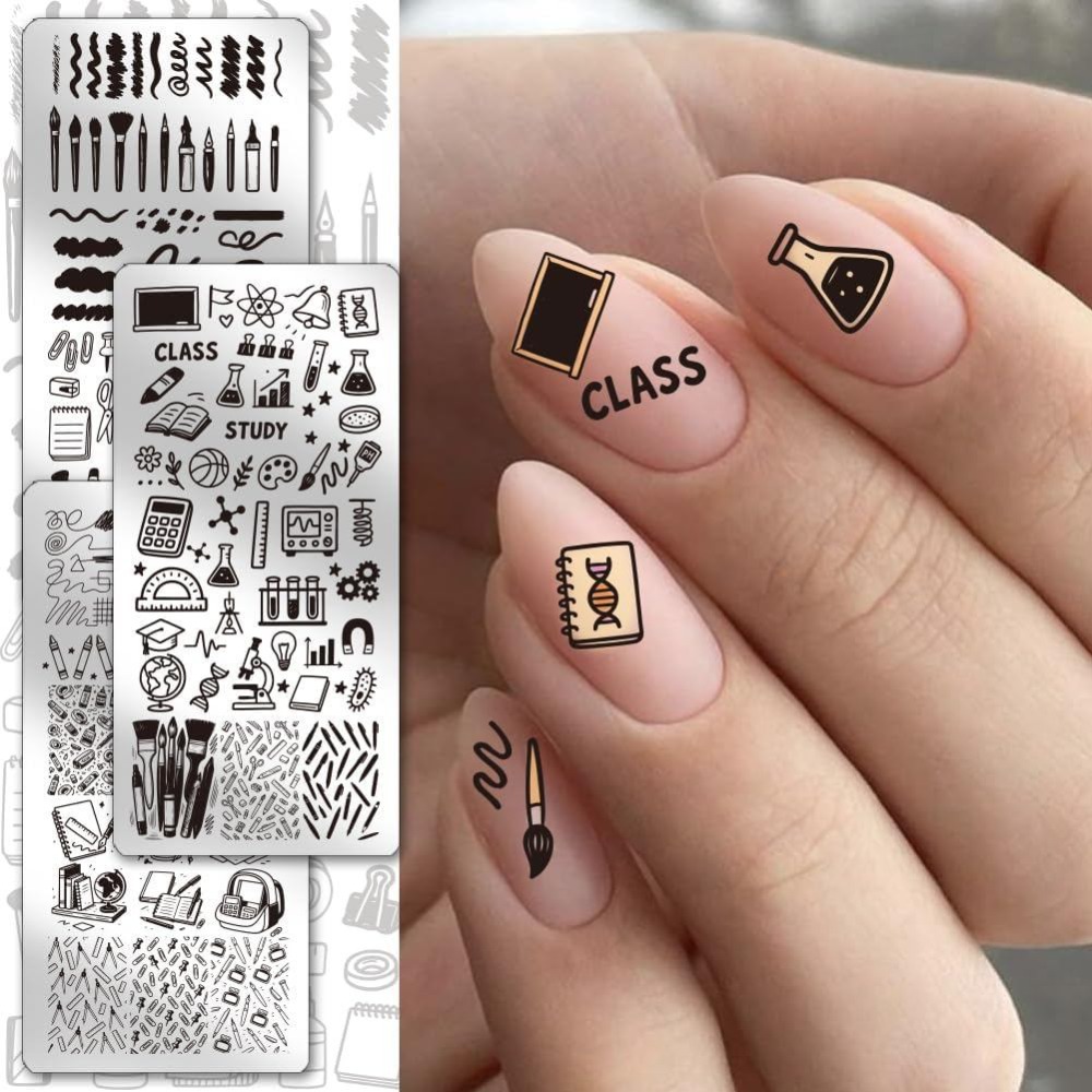 3pcs Stationery Nail Stamping  - Stationery Books recension och pris
