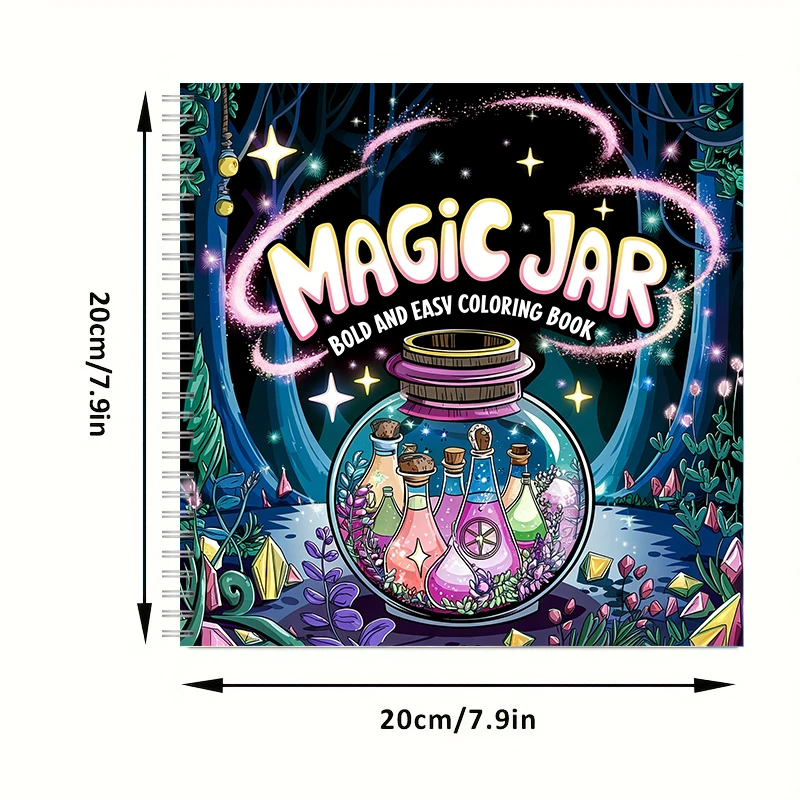 Coloring Book Magic Jar for Ad - Adult Coloring Book Stress Relief recension och pris