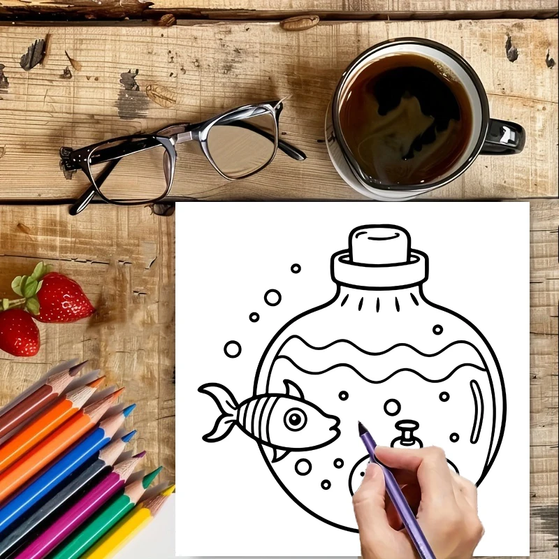 Coloring Book Magic Jar for Ad - Adult Coloring Book Stress Relief recension och pris