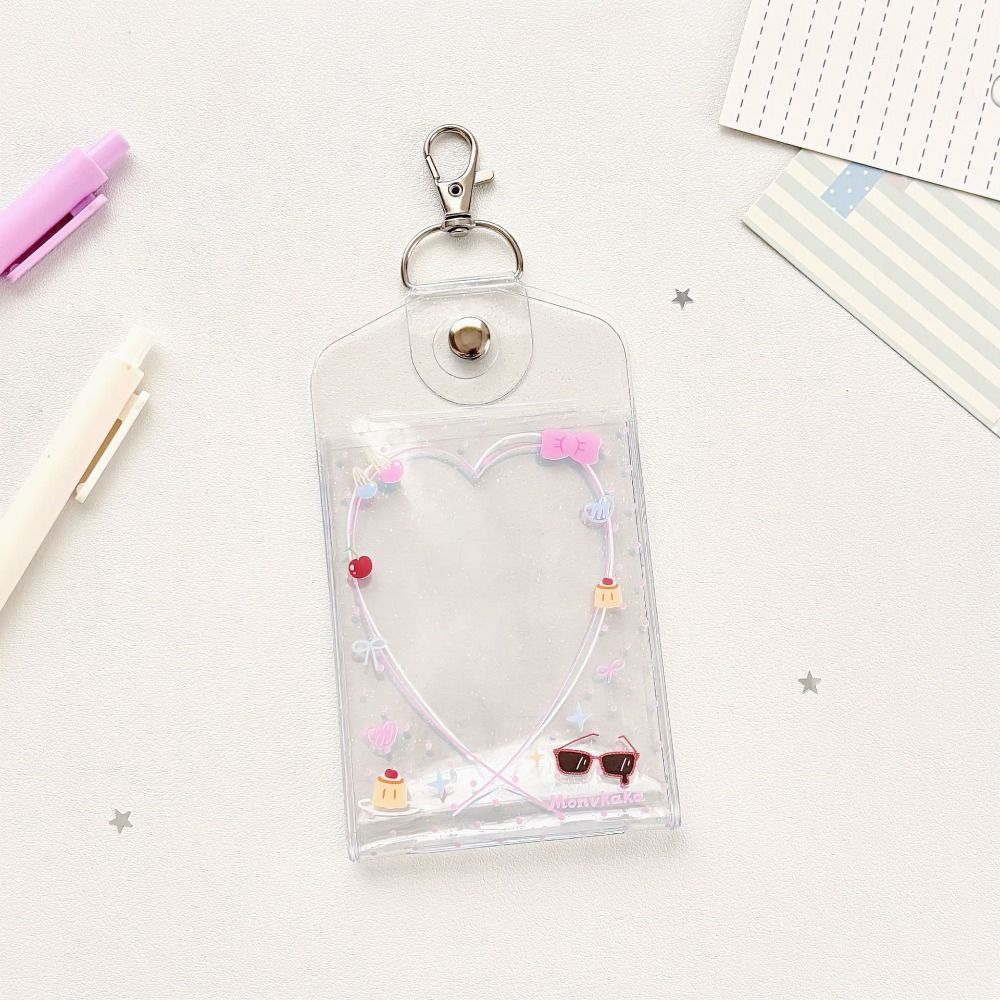 Cute PVC Kpop Card Holder Clea - Kpop Photo Card Binder 3 Inch recension och pris
