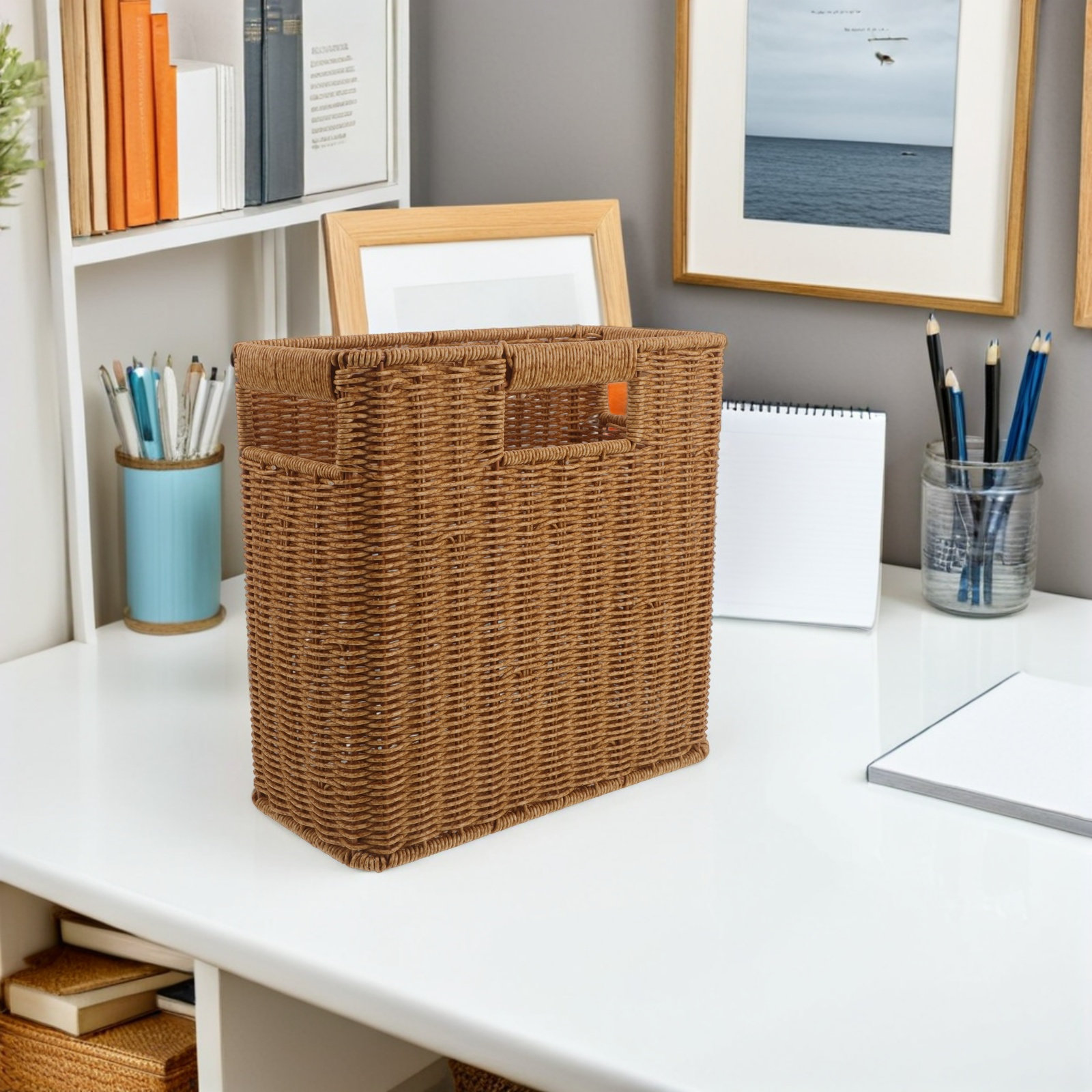 Tall Narrow Storage Basket Dar - Magazines recension och pris