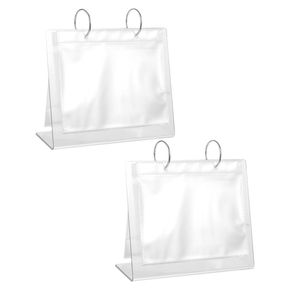 2Pcs Photo Album Acrylic Table - Clear Acrylic Book Stand Holder recension och pris