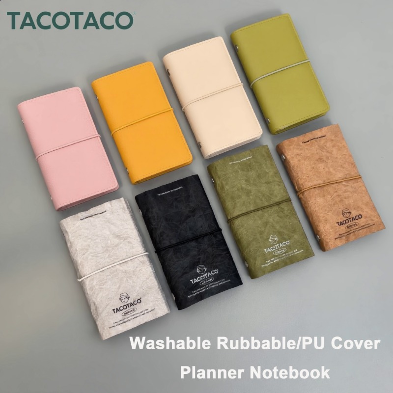 TACOTACO Washable/PU Cover Not - Vintage Leather Journal Notebook recension och pris