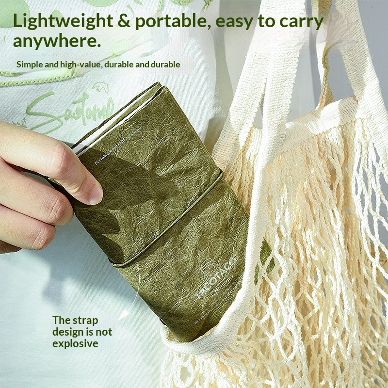 TACOTACO Washable/PU Cover Not - Vintage Leather Journal Notebook recension och pris