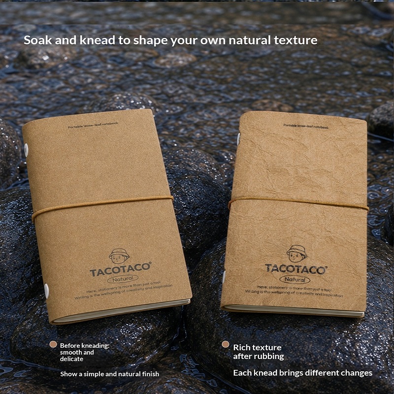 TACOTACO Washable/PU Cover Not - Vintage Leather Journal Notebook recension och pris