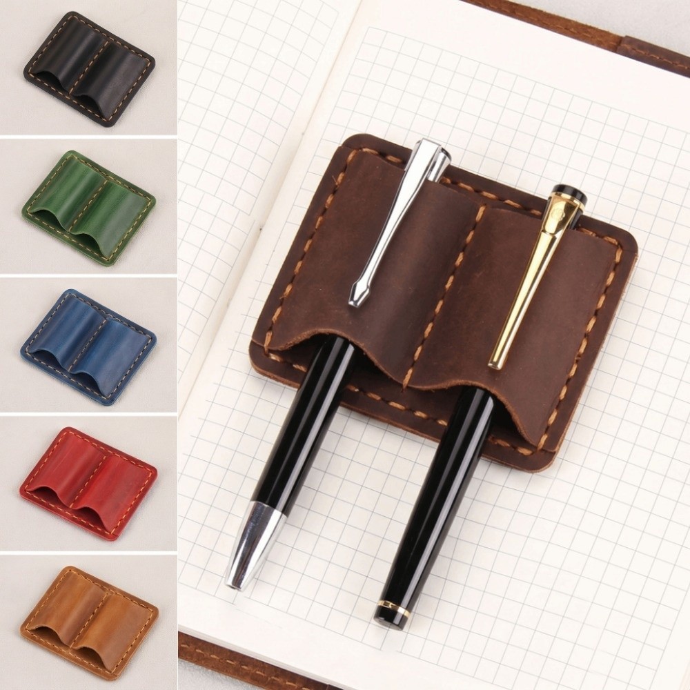 Double Vintage Leather Pen Loo - Vintage Leather Journal Notebook recension och pris