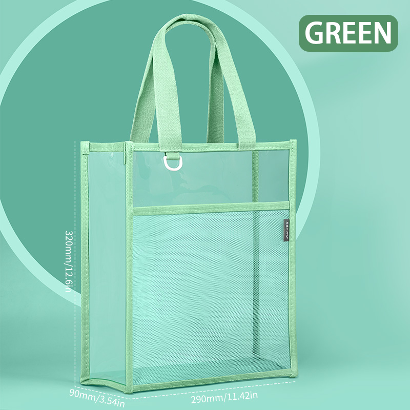 HUAJIE Transparent File Bag, L - Stationery Books recension och pris