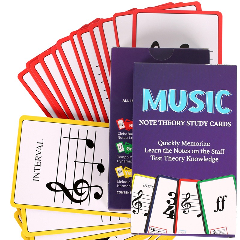 Music Flash Cards piano guitar - Blank Sheet Music Notebook recension och pris