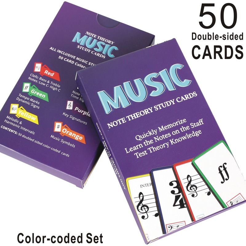 Music Flash Cards piano guitar - Blank Sheet Music Notebook recension och pris