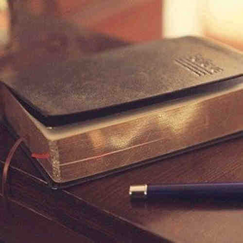 Vintage Thick Leather Bible No - Vintage Leather Journal Notebook recension och pris